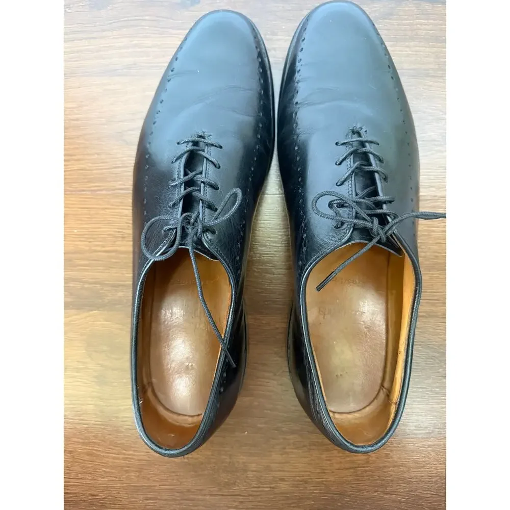 Allen Edmonds Hastings Black Leather Oxford Sz 10.5 Formal Classic